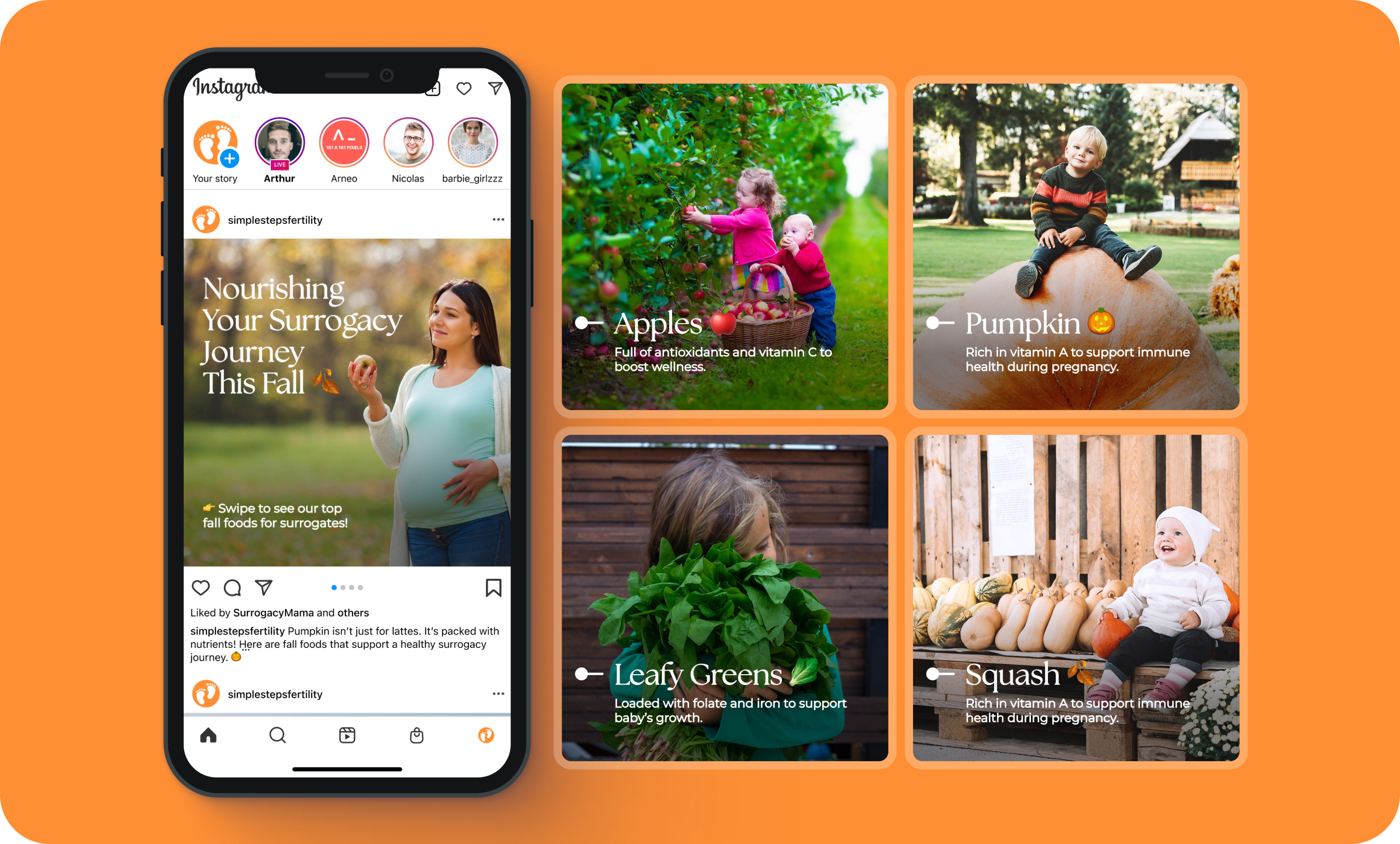 Simple Steps Fertility event landing page design